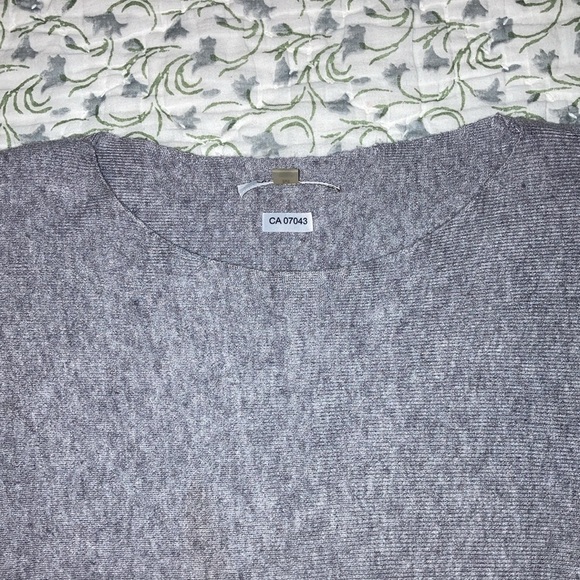 Vila Milano grey oval neck sweater. - Picture 8 of 8
